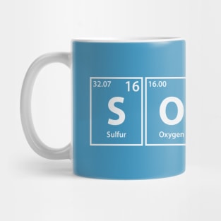 Sonic (S-O-Ni-C) Periodic Elements Spelling Mug